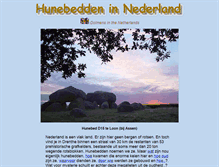 Tablet Screenshot of hunebedden.nl